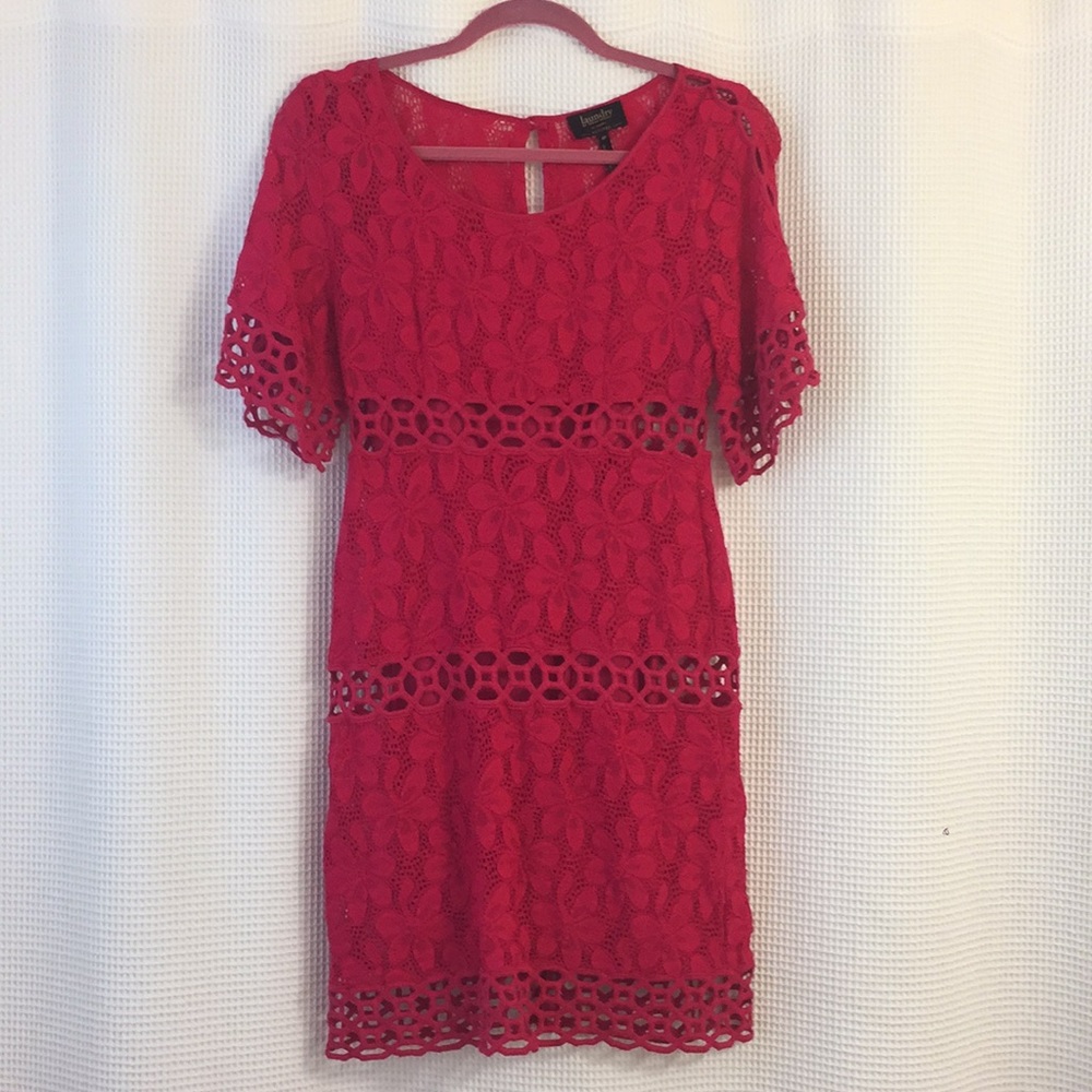 Laundry by Shelli Segal Pink Lace Dress, 4P